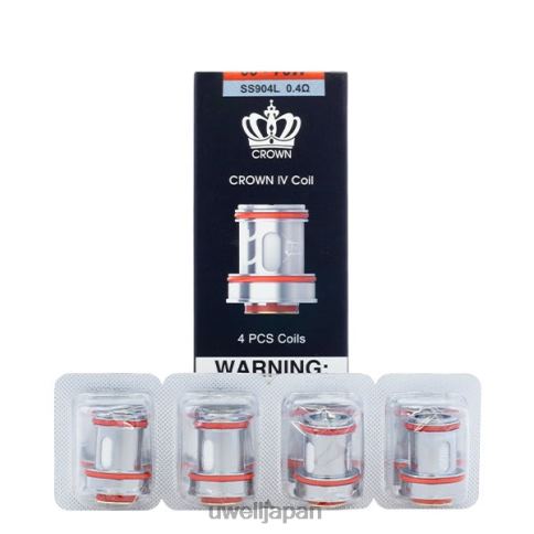 UWELL CROWN 4 交換用コイル（4個パック） | UWELL ベイプ un2 デュアルメッシュ 023Ω J0X2T184